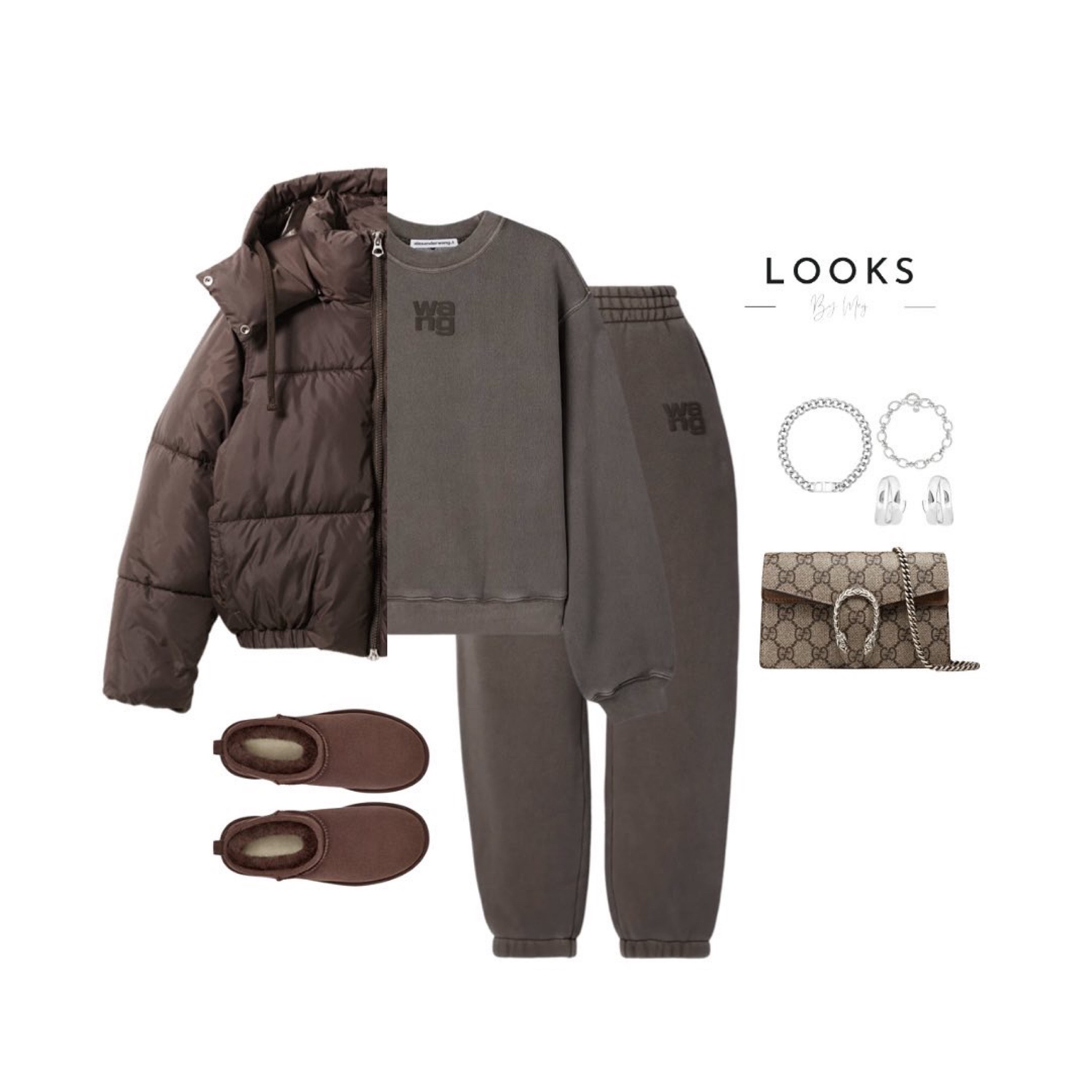 This Alexander Wang tracksuit is wow 🤩 

Kept the vibes cosy and comfy with Ugg boots and a puffer jacket 🤎 

#LTKunder100 #LTKshoecrush #LTKSeasonal