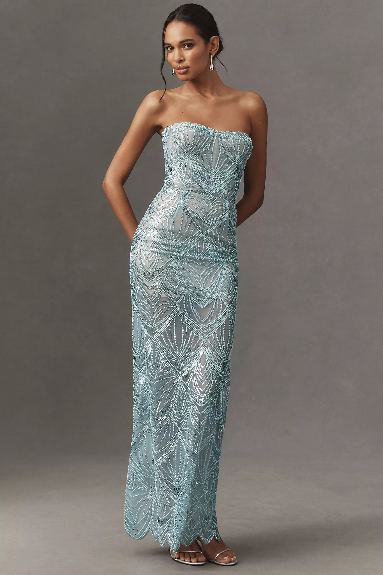Bronx and Banco Giselle Strapless Maxi Dress | Anthropologie (US)