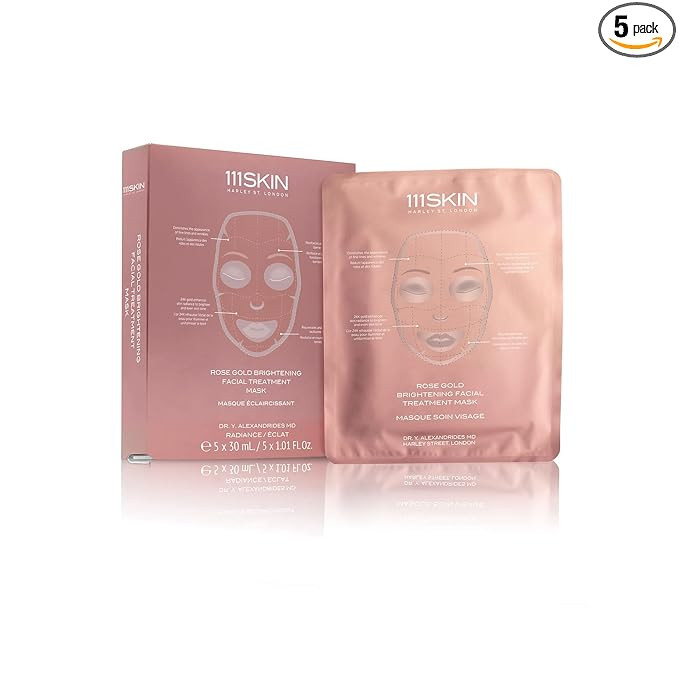 111SKIN Rose Gold Brightening Facial Treatment Mask | Fragrance Free | The Ultimate Pre-Event Mas... | Amazon (US)
