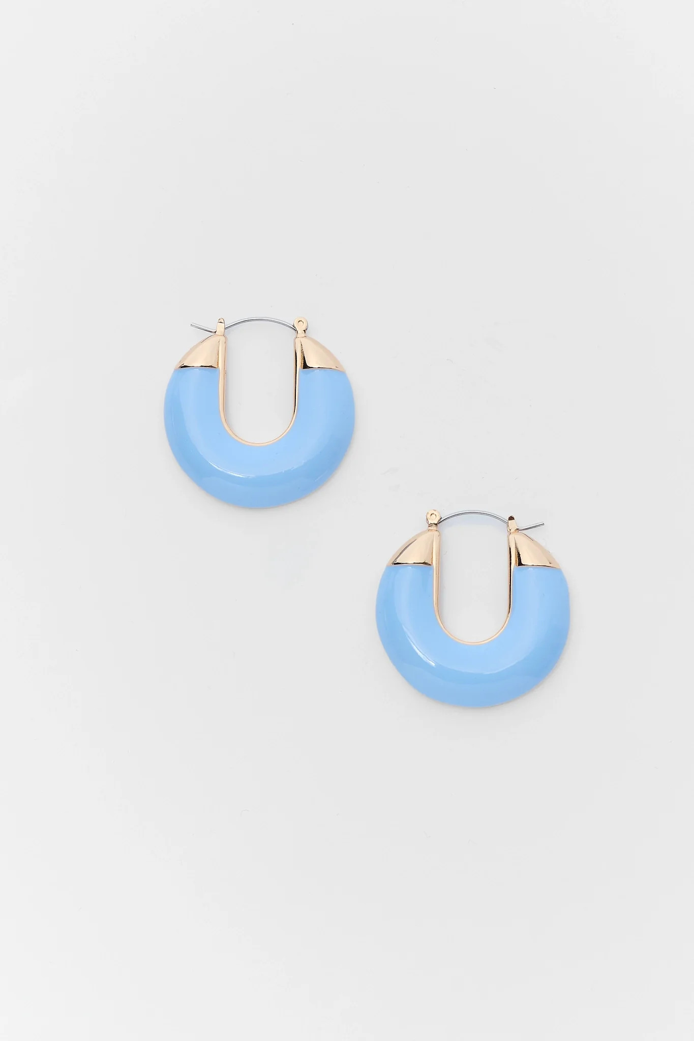 Light Blue Hoop Earrings | Avara