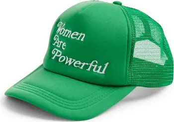 Women Are Powerful Embroidered Trucker Hat | Nordstrom