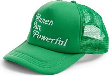 Women Are Powerful Embroidered Trucker Hat | Nordstrom