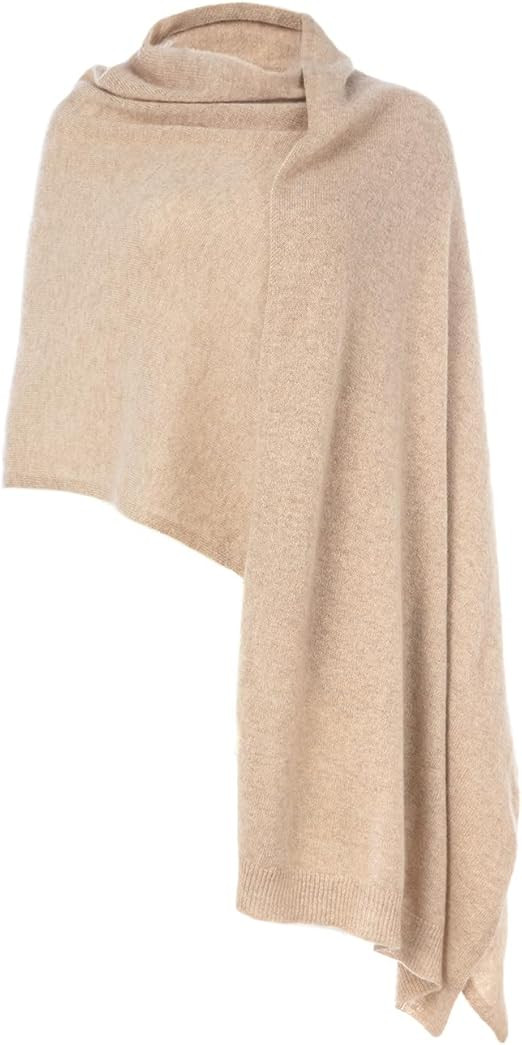 Villand Women's 100% Pure Cashmere Knitted Shawl Wrap - Extra Large Lightweight Pashmina Stole wi... | Amazon (US)