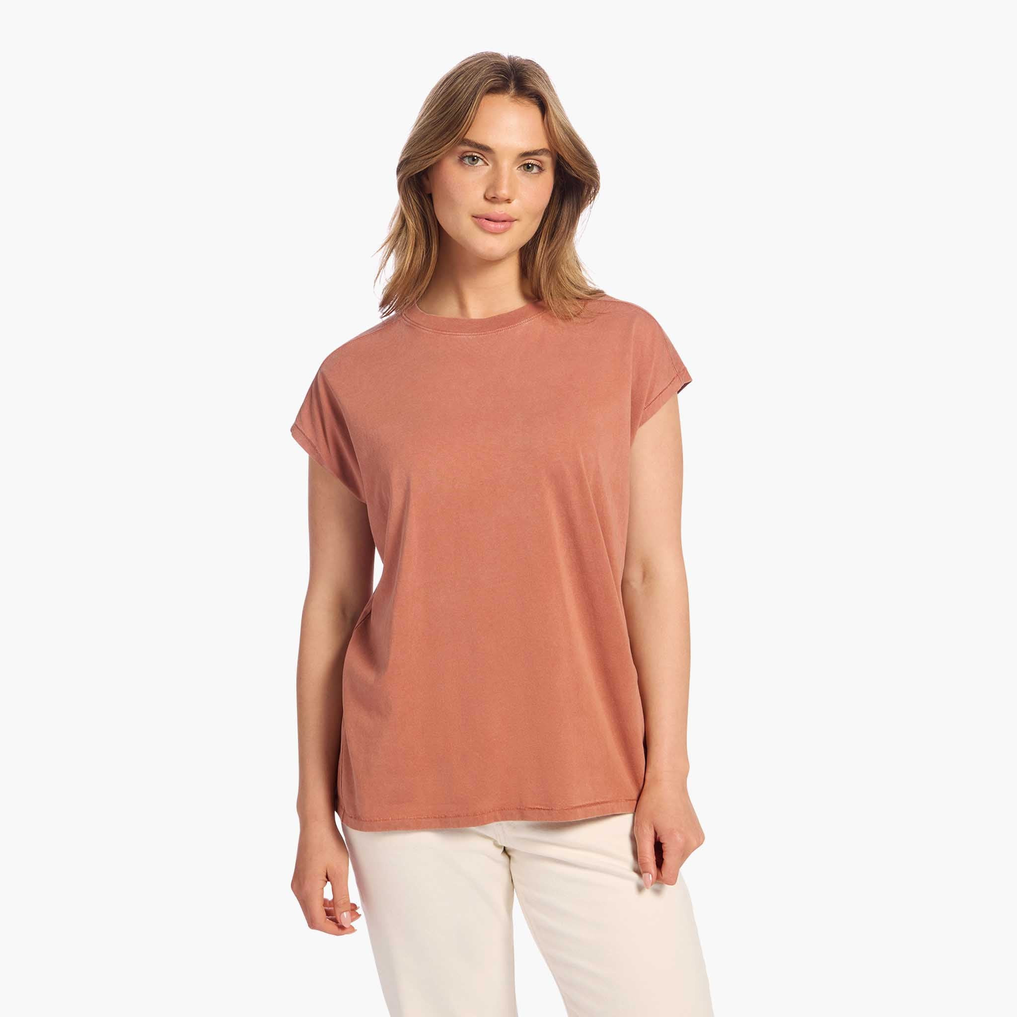 Tunic Muscle Tee | Washed Clay | Nuuds US