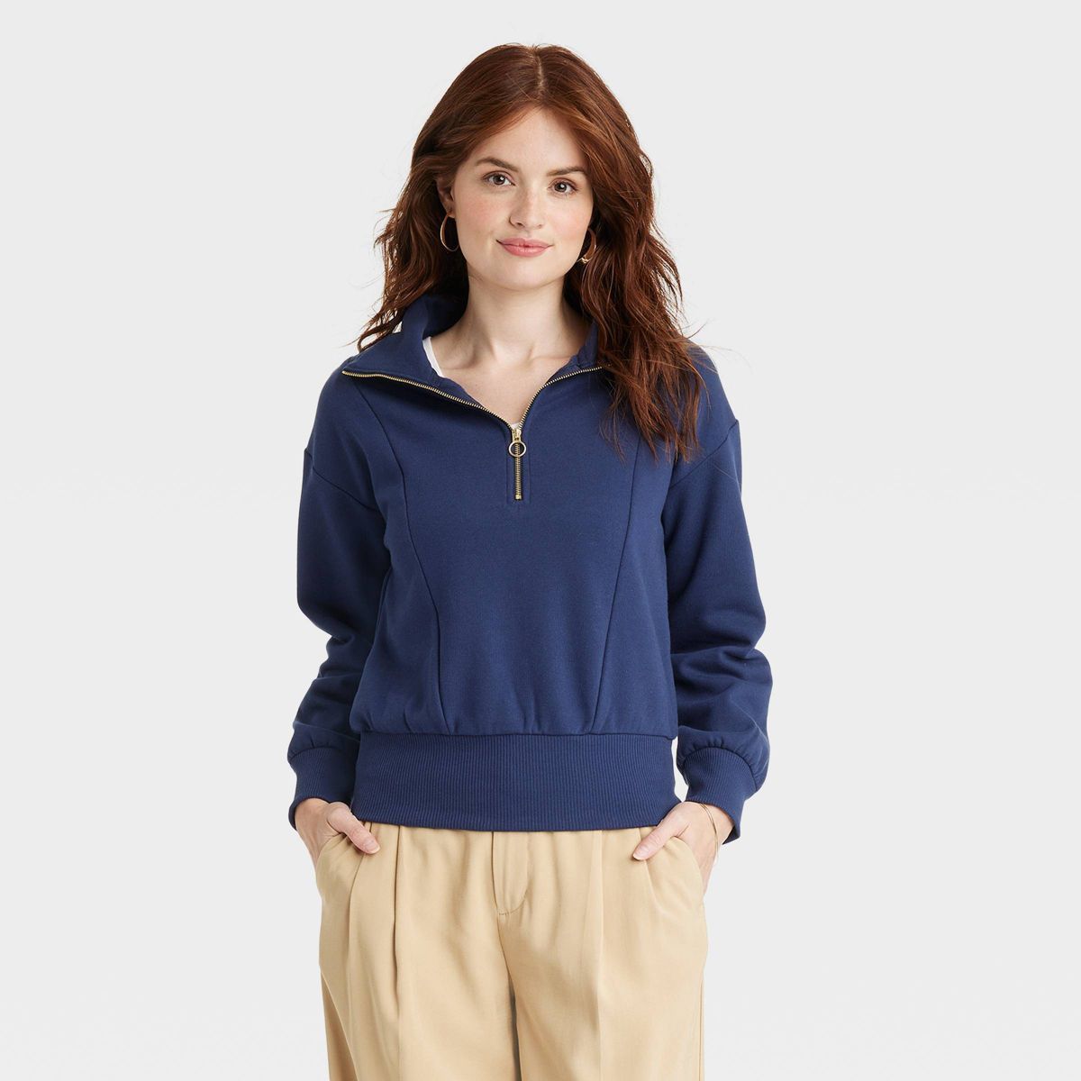 Women's Quarter Zip Sweatshirt - A New Day™ | Target