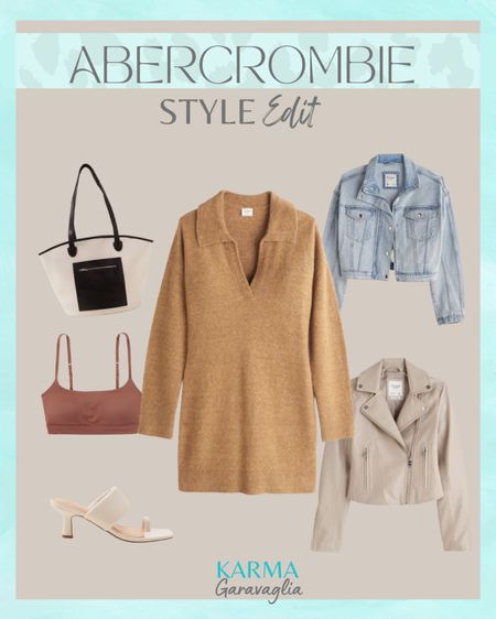 Abercrombie, Abercrombie new arrivals 15% off, Fall outfit, Fall look, sweater dress, denim jacket, leather jacket, tote bag, Fall outfits

Follow me @karmagaravaglia for more fashion finds, beauty faves, lifestyle, sales and more! So glad you’re here!! XO!!

#LTKSale #LTKsalealert #LTKSeasonal