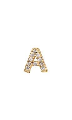 Adina's Jewels Pave Initial Stud Earring in Gold from Revolve.com | Revolve Clothing (Global)