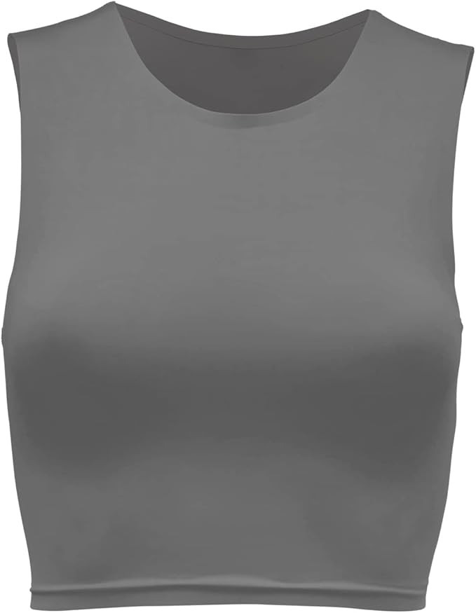 Almere High Neck Cropped Double-Lined Contour Women's Tank | Amazon (US)