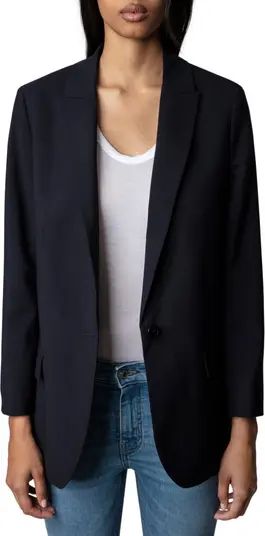 Viva Skull Wool Blazer | Nordstrom