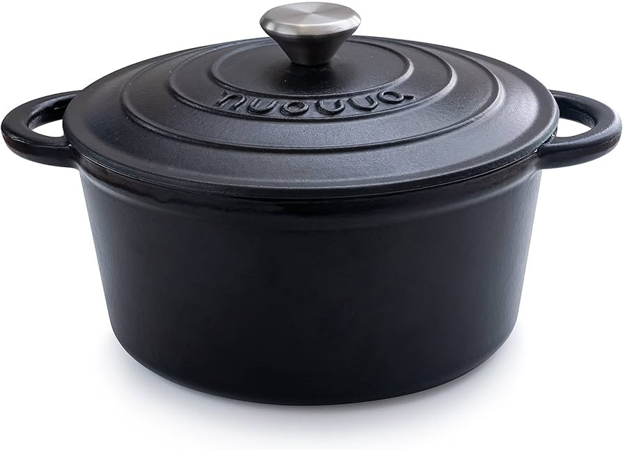 Cast Iron Pot with Lid – Non-Stick Ovenproof Enamelled Casserole Pot – Sturdy Dutch Oven Cook... | Amazon (UK)