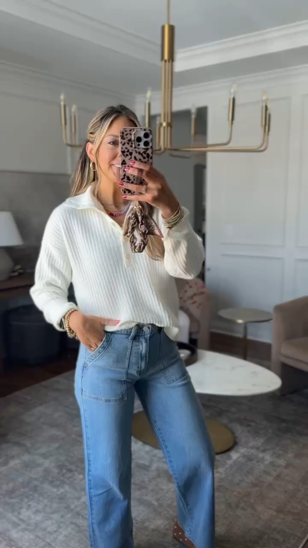 Walmart new arrivals! These jeans are SO good and their sweater is perfect to wear now and into spring! An elevated casual outfit idea! 

#LTKootd #LTKmomlife #LTKdayinmylife