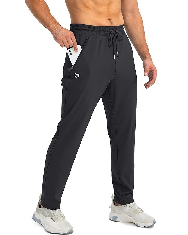G Gradual Men's Sweatpants with Zipper Pockets Tapered Joggers for Men Athletic Pants for Workout... | Amazon (US)