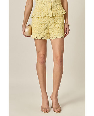 Women's Floral Lace Shorts | Macy's