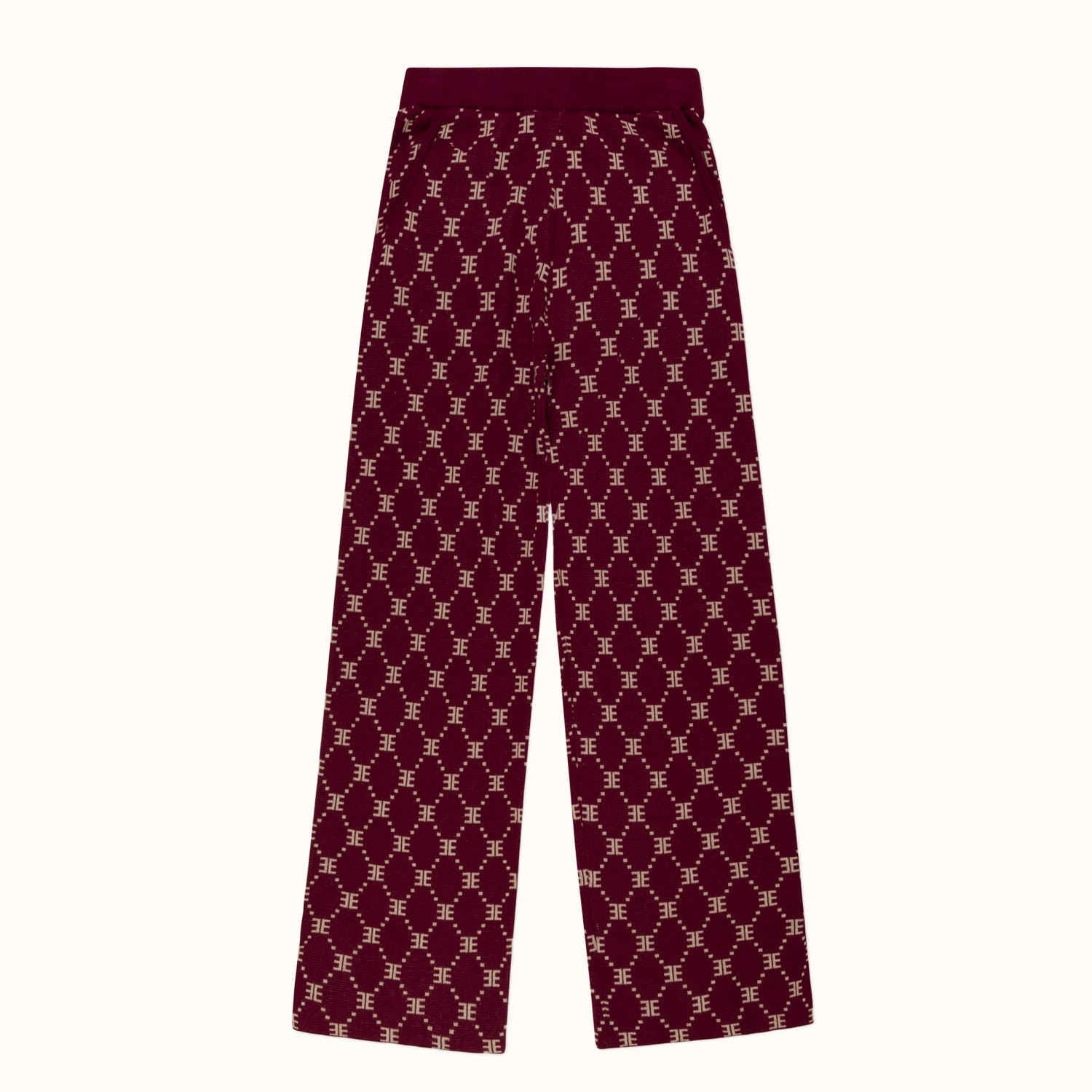 EE Monogram Lounger Pant -Bordeaux | EllandEmm