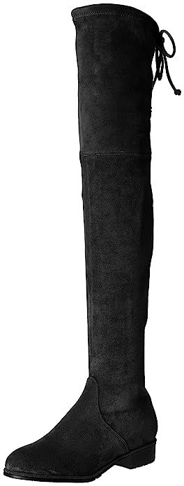 Kaitlyn Pan Flat Heel Microsuede Slim fit Over The Knee Boots | Amazon (US)