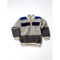 Vintage Hand-Knit Norwegian Style Sweater | Etsy (US)