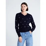 Free Assembly Women's and Women's Plus Cotton Cable Knit Sweater, Midweight, Sizes XS-4X | Walmart (US)