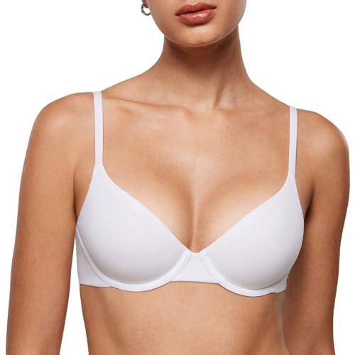 INLYRIC Women's Inbarely Plus Demi Bra - Balconette Unlined Underwire Plunge Bras No Padding Comf... | Amazon (US)