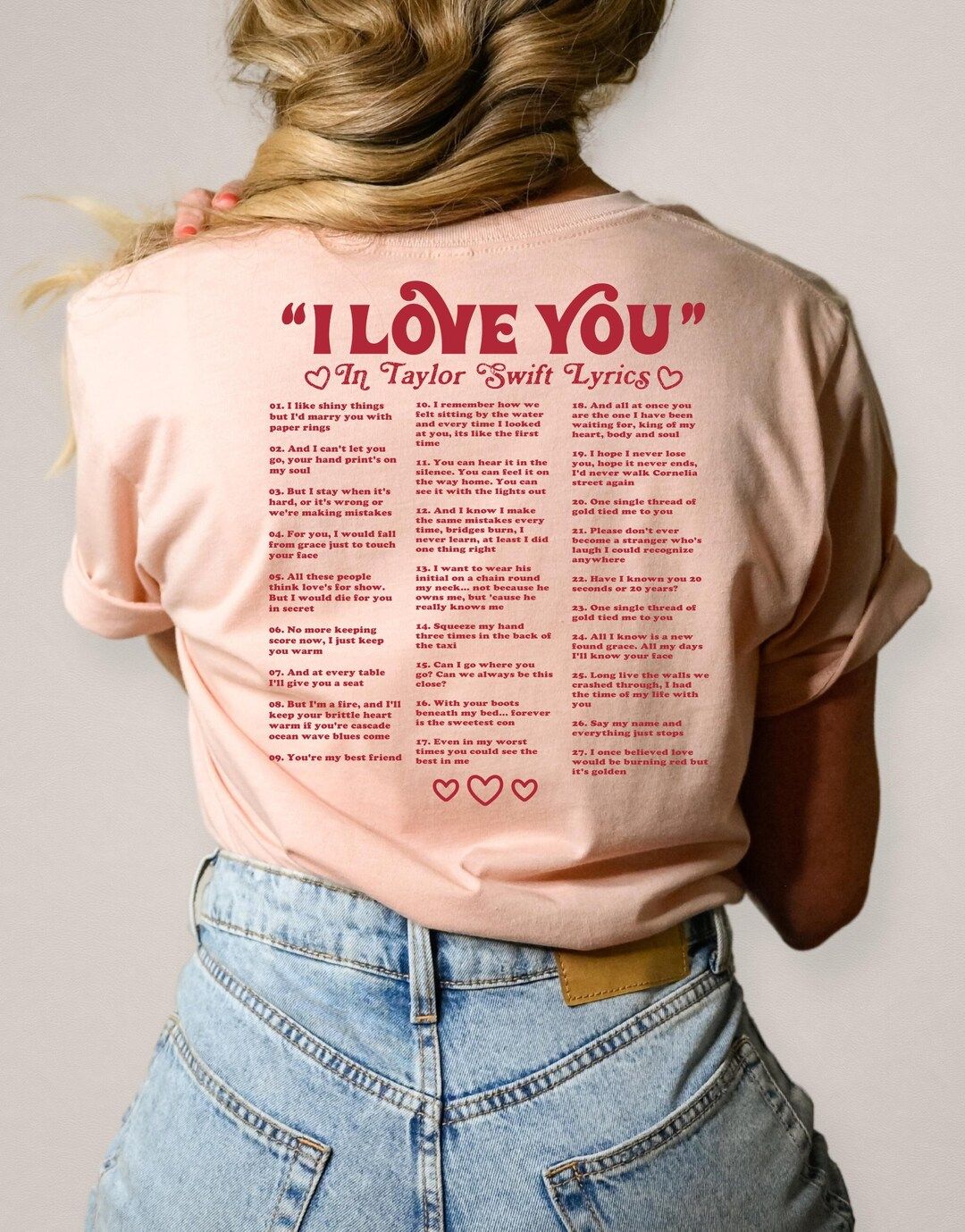 I Love You Taylor Lyrics T-shirt, Swiftie Merch, Taylor Swiftie Gift Shirt, Taylor Shirt Fan Shir... | Etsy (US)