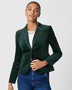 Velvet schoolboy blazer | J.Crew Factory