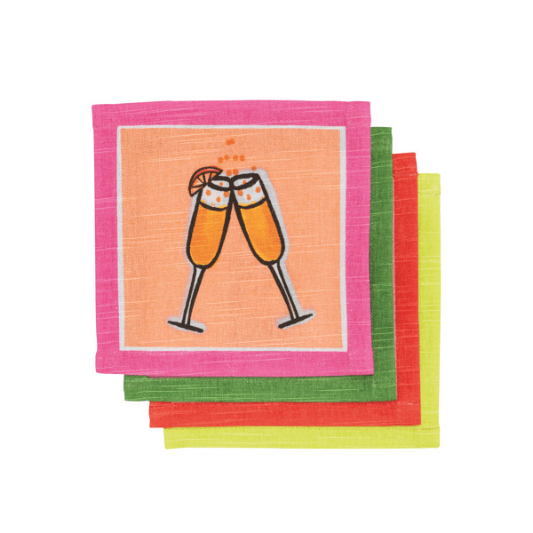 Mimosa Cocktail Napkin Set | Mud Pie