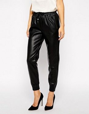 Warehouse Faux Leather Jogger | ASOS US
