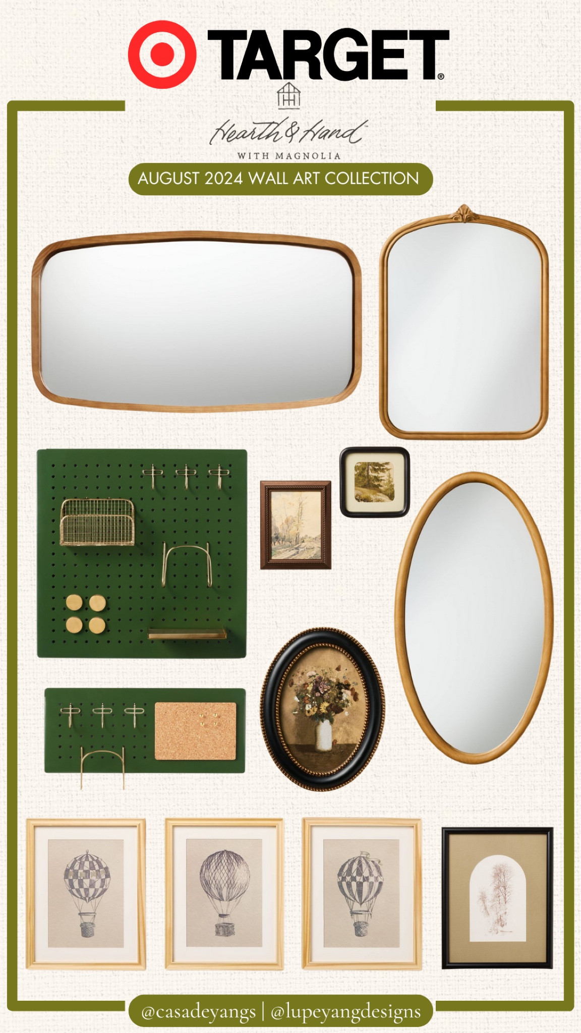 New Collection from Hearth & Hand at Target is out now! Here are the wall art pieces 🖼️ 
TARGET | TARGET FINDS | WALL ART | TARGET WALL ART | HEARTH AND HAND | AUGUST 2024 COLLECTION | MAGNOLIA | MIRROR | WALL ORGANIZATION


#LTKU #LTKSeasonal #LTKHome