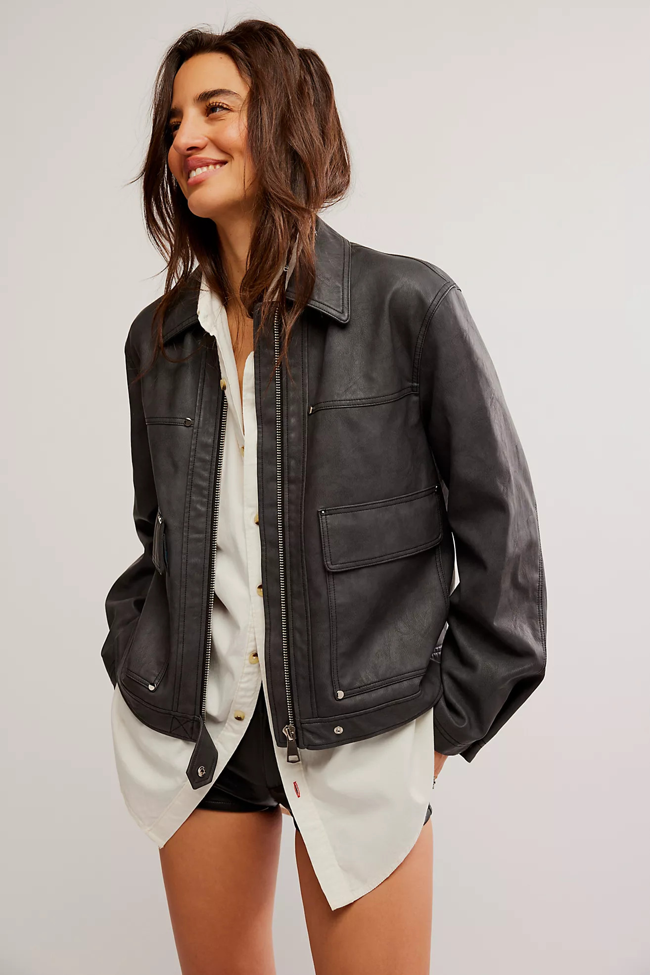 Blair Vegan Leather Jacket | Free People (Global - UK&FR Excluded)