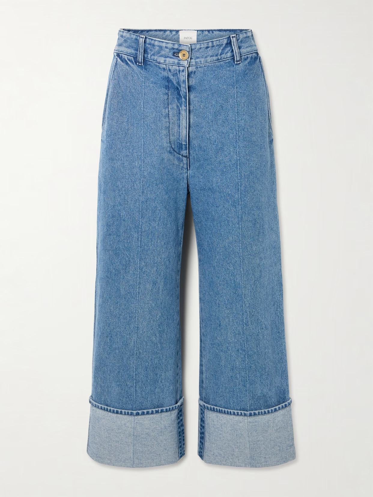 Patou - Iconic High-rise Straight-leg Jeans - Blue | NET-A-PORTER (US)