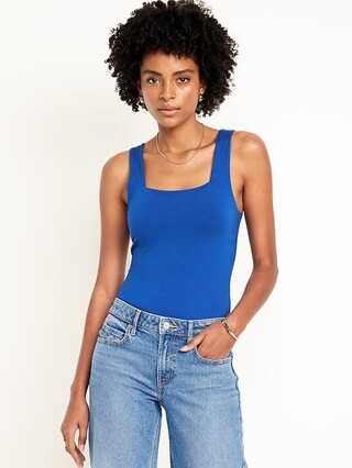 Square-Neck Tank Top Bodysuit | Old Navy (US)
