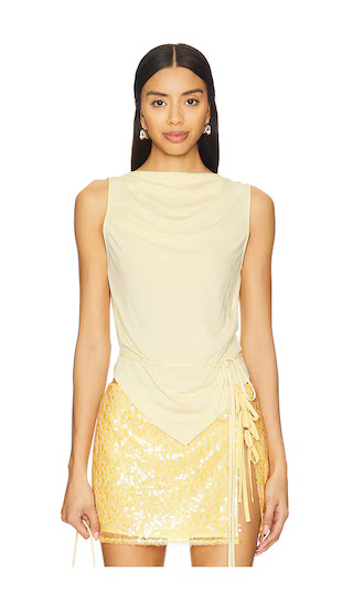 Portia Top in Butter Yellow | Revolve Clothing (Global)