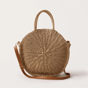 Raffia Circle Bag | Abercrombie & Fitch (US)