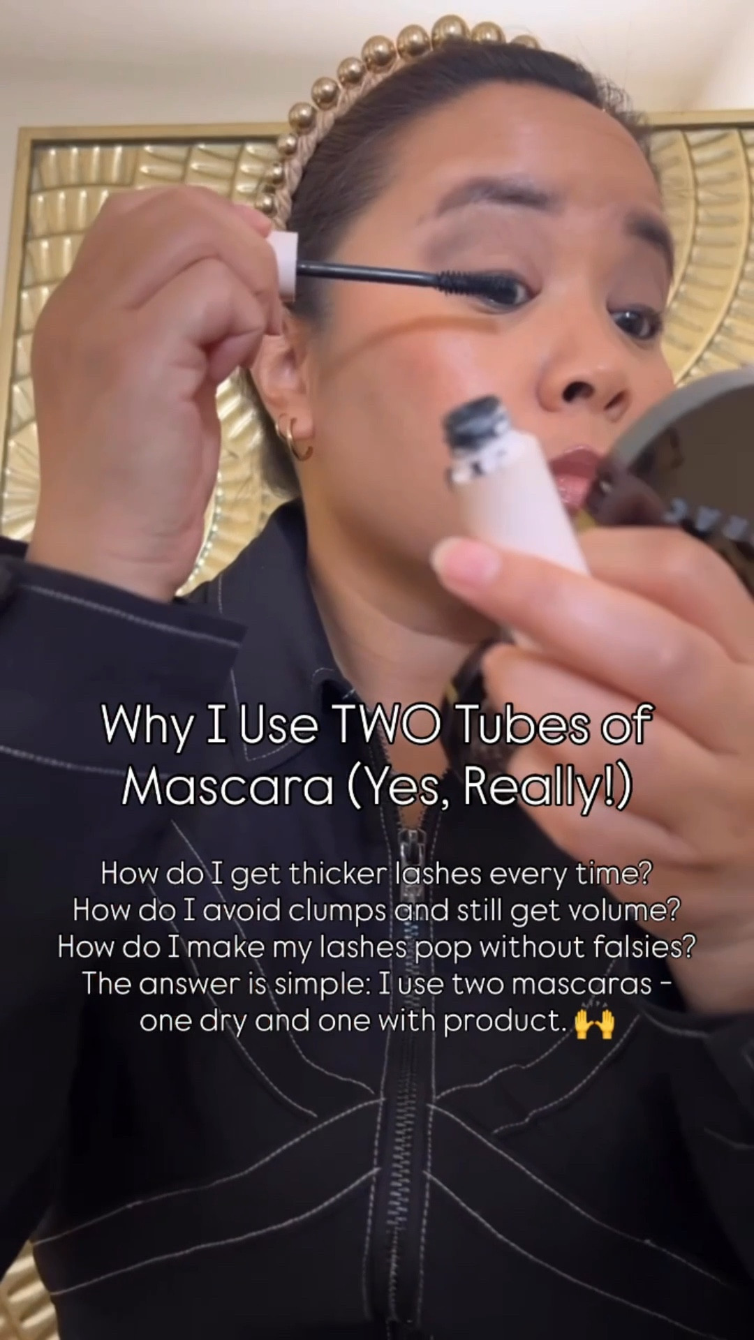 Why I Use TWO Tubes of Mascara (Yes, Really!) 

MASCARA HACK:
How do I get thicker lashes every time?
How do I avoid clumps and still get volume?
How do I make my lashes pop without falsies?
The answer is simple: I use two mascaras -
one dry and one with product. 🙌

Here’s how I apply it using @rarebeauty 
1️⃣ Start with the *dry wand*to separate and prep
2️⃣ Apply *wet/product mascara* for volume
3️⃣ Repeat: dry, product, dry — layer by layer
4️⃣ Finish with the *dry wand* to comb and define

✨ No clumps
✨ No flakes
✨ Just full, fluffy, fanned-out lashes that last all day!

This method has totally changed my makeup routine, and it works with both clean and high-end mascaras

#mascara #makeup #lashtips #lash #makeuptips #grwm 

#LTKMidsize #LTKStyleTip #LTKBeauty