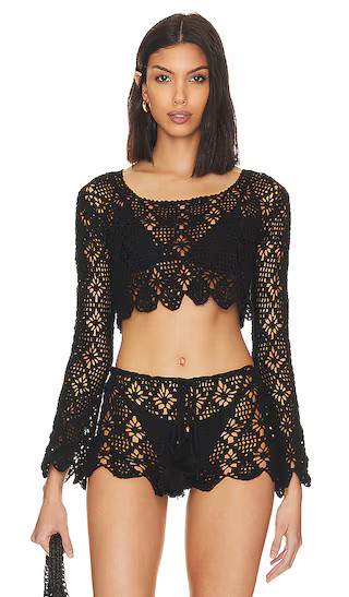 Amaka Top in Black | Revolve Clothing (Global)