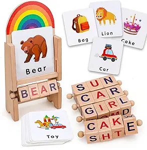TOY Life Montessori Toys for 1 2 3 Year Old, 6-12 Months Baby Alphabet Flash Cards for Toddler, R... | Amazon (US)