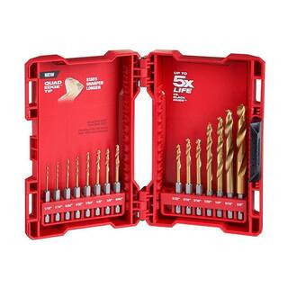 SHOCKWAVE Impact-Duty Titanium Drill Bit Set (15-Piece) | The Home Depot