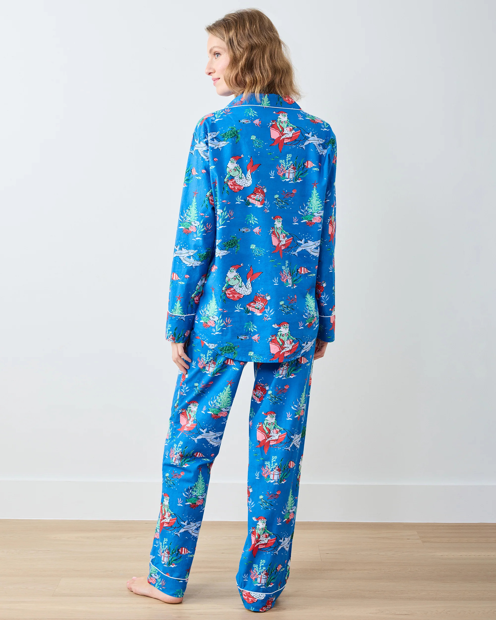 Merry Mermen - Long PJ Set - Dolphin Tail | Printfresh