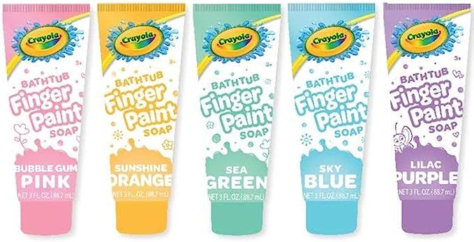 CrayolaBath Tub Finger Paint Soap 5 Pack New Pastel Colors | Amazon (US)