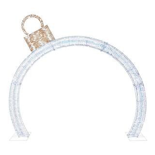 8.5 ft. LED Iridescent Ornament Holiday Yard Decoration | The Home Depot