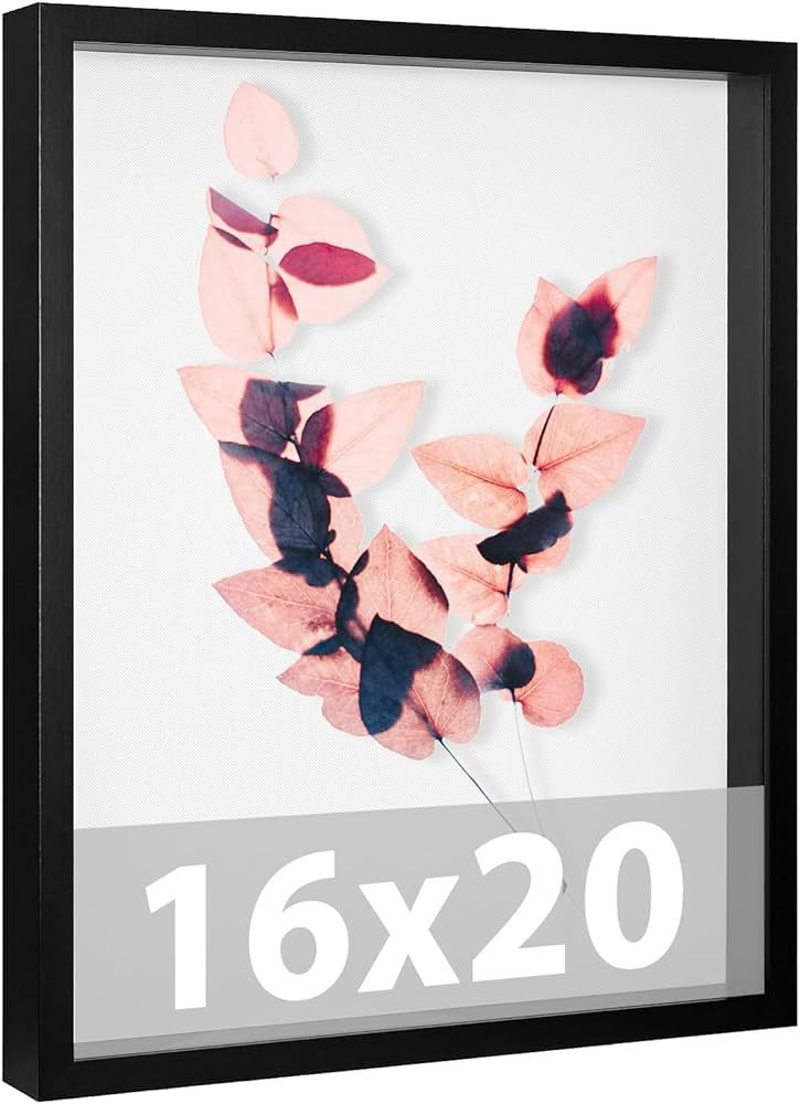 Califortree Large 16x20 Shadow Box Frame with Soft Linen Back - Jersey Frame Memory Display Case,... | Amazon (US)