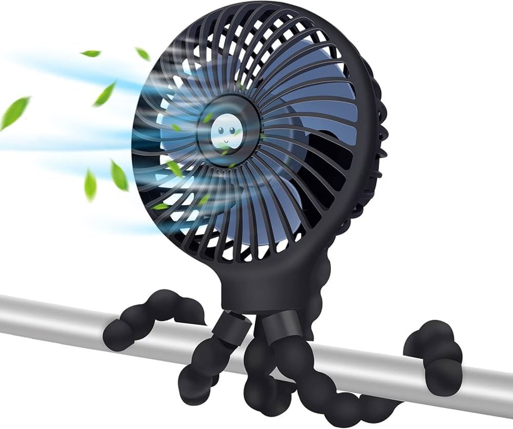 welodorir Pram Fan, Stroller Fan Portable Handheld Personal Baby Car Seat Mini Small USB Desk Cli... | Amazon (UK)