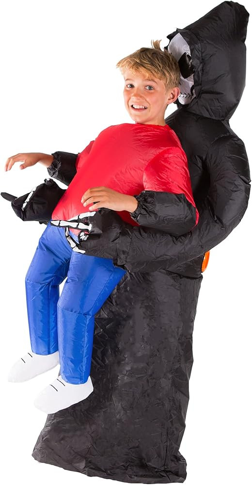 Bodysocks Kids Inflatable Grim Reaper Halloween Fancy Dress Costume | Amazon (US)