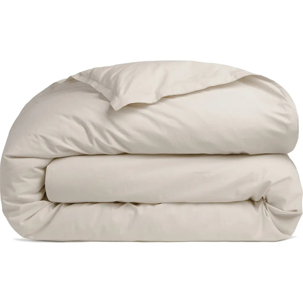 Parachute Percale Duvet Cover in Bone at Nordstrom, Size King | Nordstrom