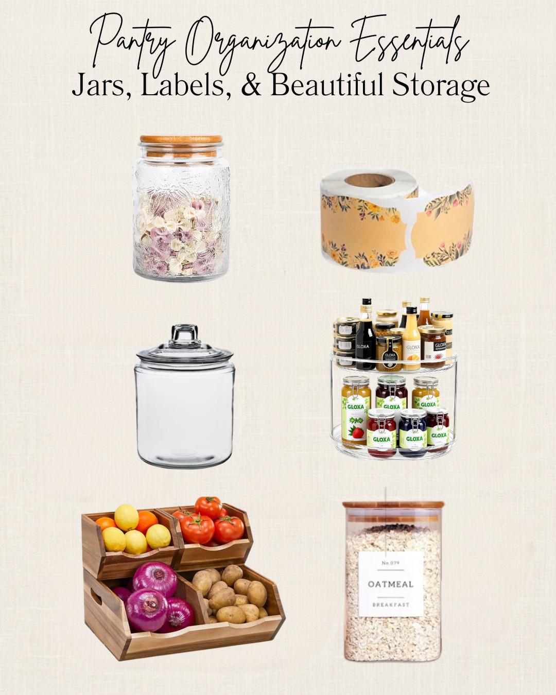 A well-organized pantry makes everyday life so much easier—and prettier. ✨ From glass storage jars and custom labels to baskets, risers, and pantry accessories, these finds help create a functional space that feels straight out of a French country home. Practical storage can still be beautiful!

#PantryOrganization #PantryGoals #HomeOrganization #KitchenOrganization #OrganizedHome #FrenchCountryStyle #TraditionalHome #StorageSolutions #PantryInspo #AmazonHomeFinds
 

 #LTKHome