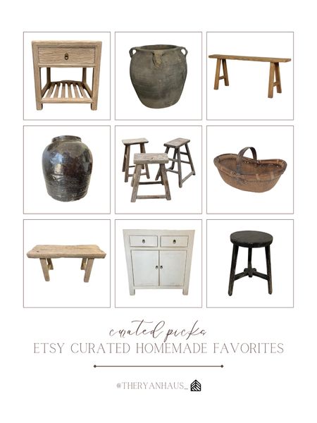 One of my favorite places to shop is Etsy—you guys know that! I love their dedication to small shops, antique finds, and homemade favorites. All of these pieces are homemade, and have such beautiful charm to them! 

#LTKhome #LTKstyletip
