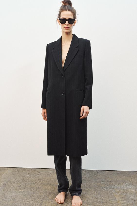 ZW COLLECTION Pinstripe Frock Coat | Zara US