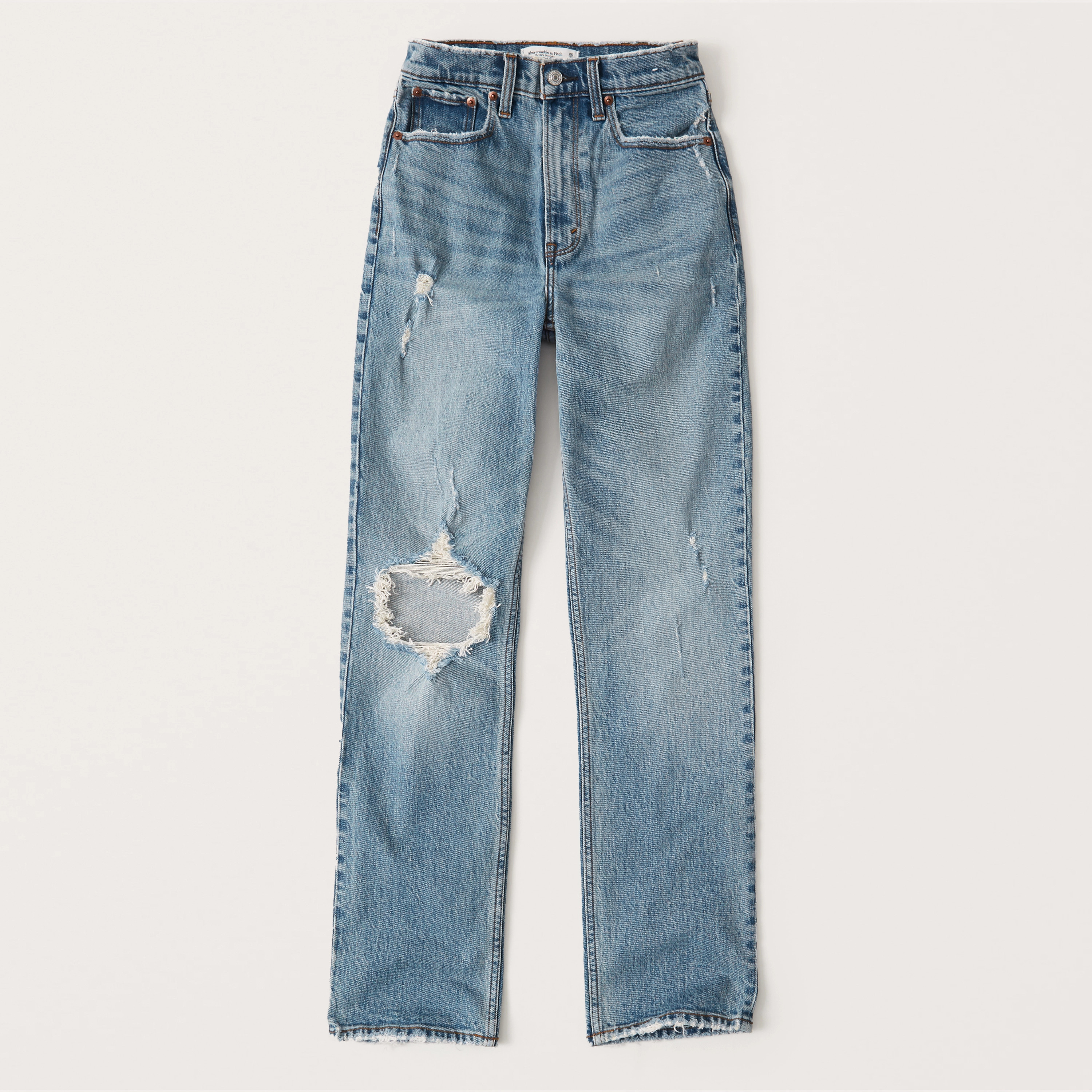 90s Ultra High Rise Straight Jeans | Abercrombie & Fitch (US)