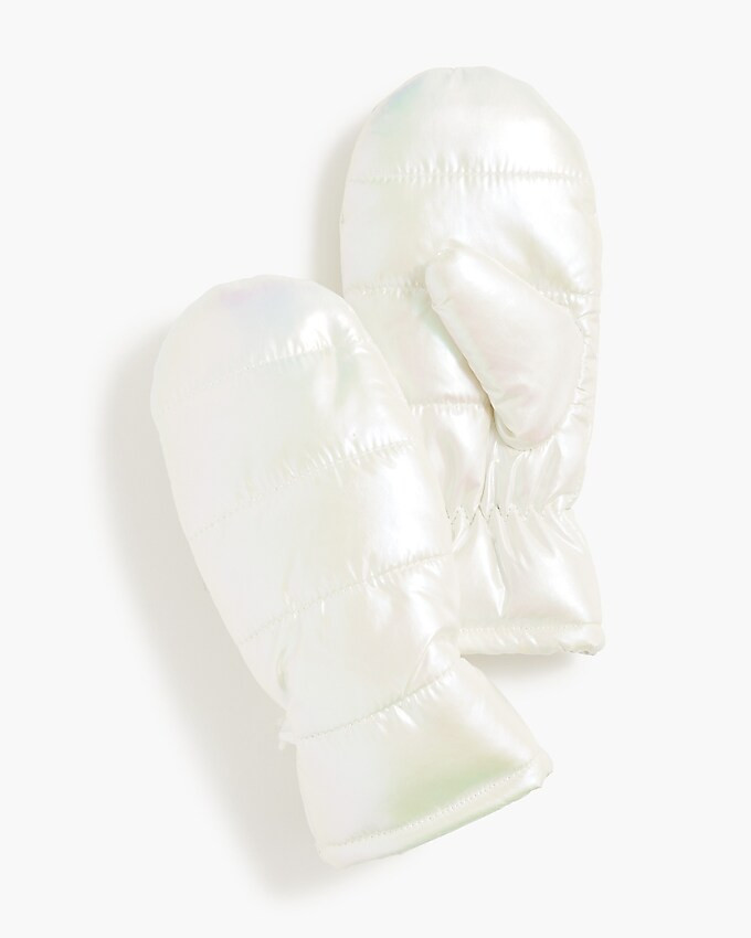 Girls' puffer mittens | J.Crew Factory