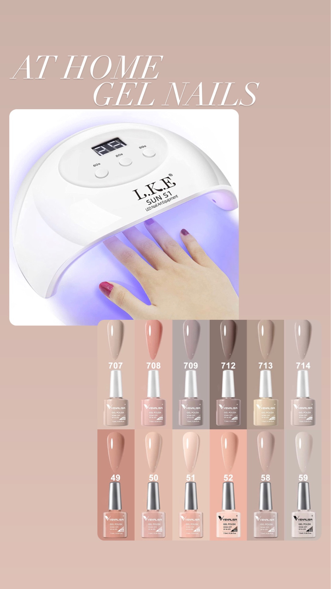 At home diy gel nails manicure pedicure 

#LTKstyletip #LTKunder50 #LTKbeauty