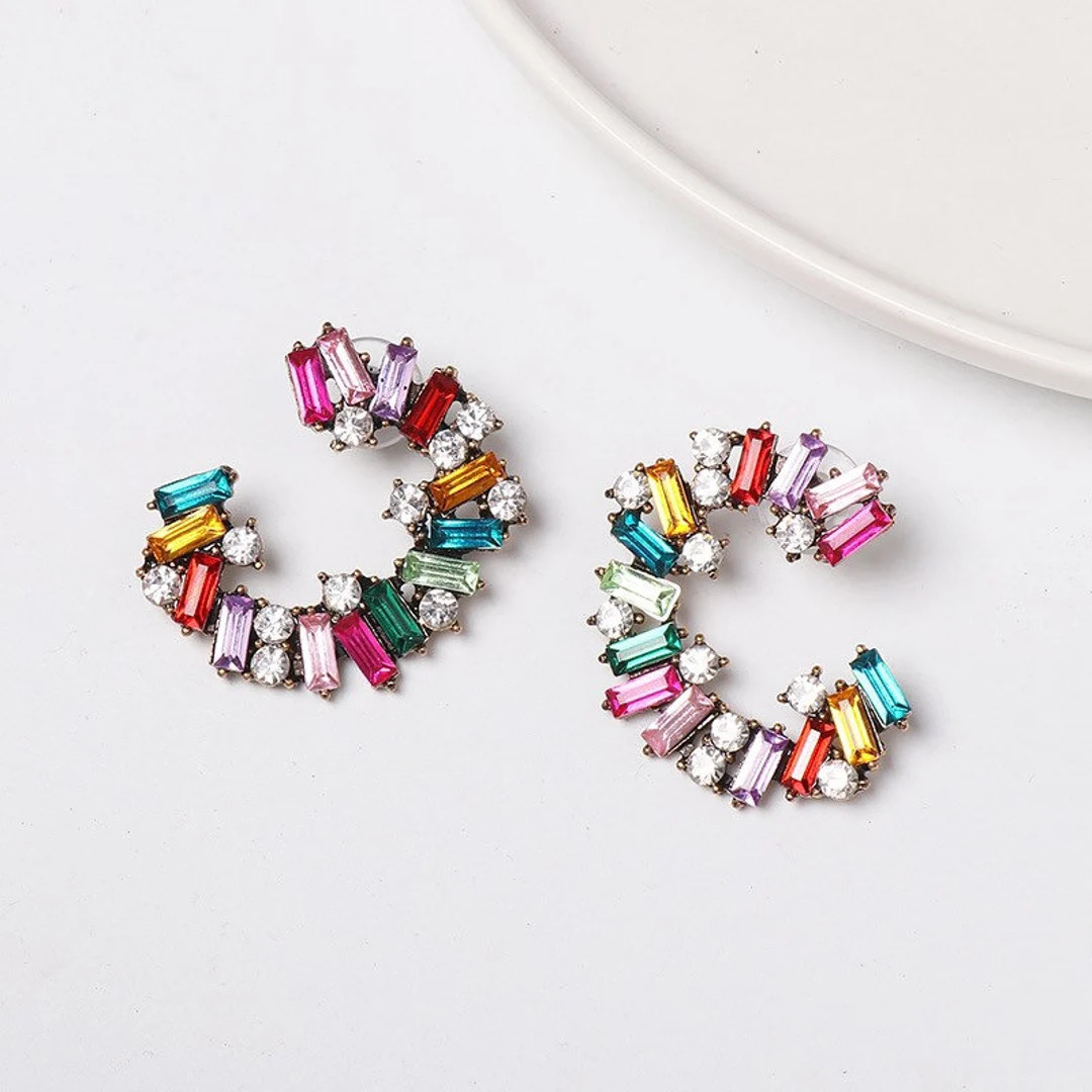 Holiday earrings, Summer earrings, Statement earrings, Wedding earrings, Bridal earrings, Party e... | Etsy (US)